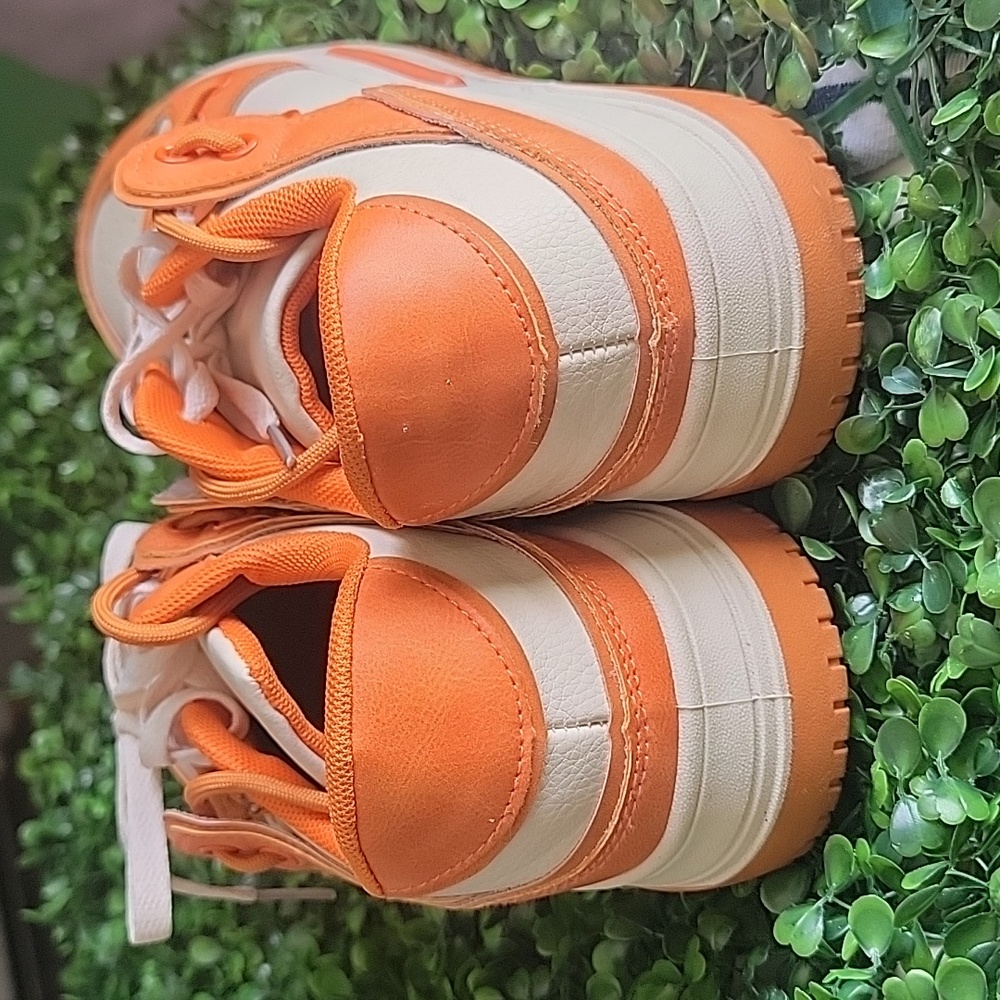 Liliana Orange and Cream Sneakers - Picture 3 of 6